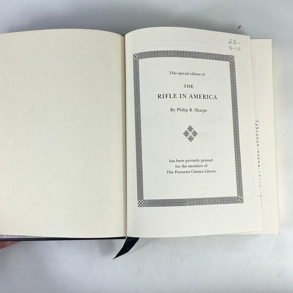 The Rifle in America Philip B Sharpe Firearms Classic Library Leather Gilt Sp Ed - Picture 4 of 10